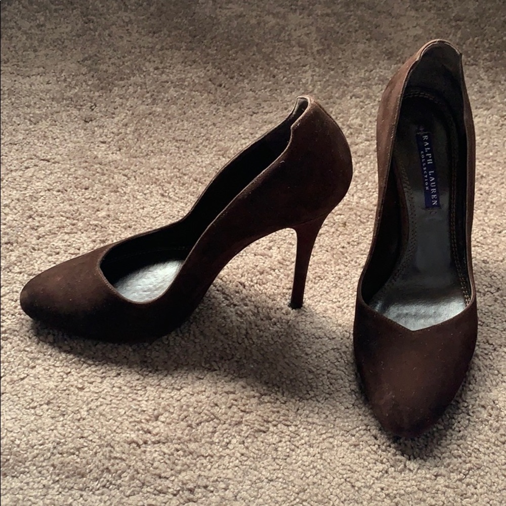 Ralph Lauren Ladies Brown 5” Heels